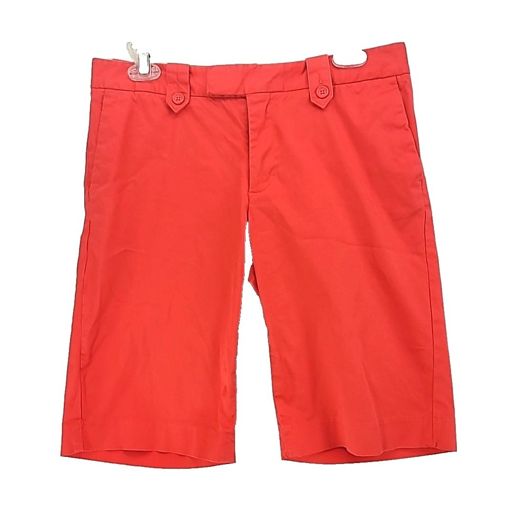 Banana Republic Ryan Style Coral Red Bermuda Shorts